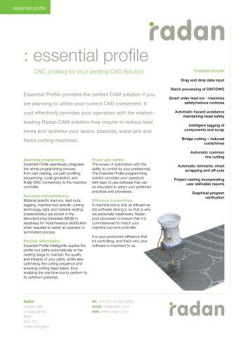 radan essential profile